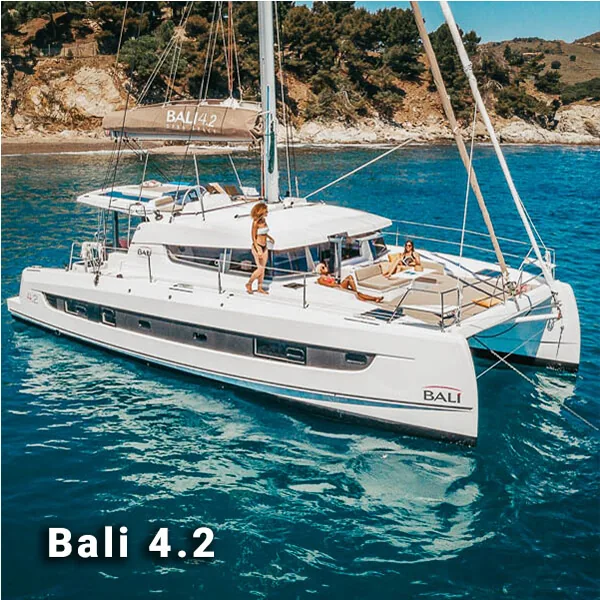 Bali 4.2 sailing catamaran available for a sailing holiday