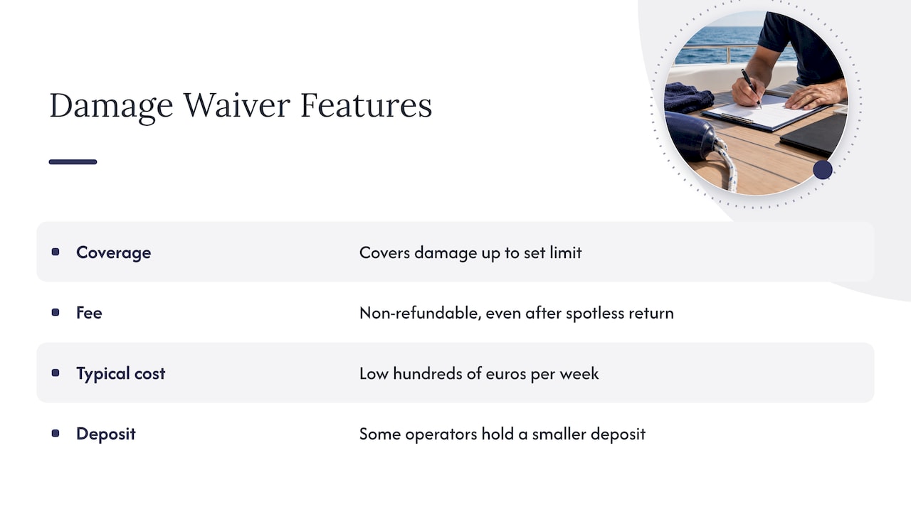 What a damage waiver actually is — overview diagram